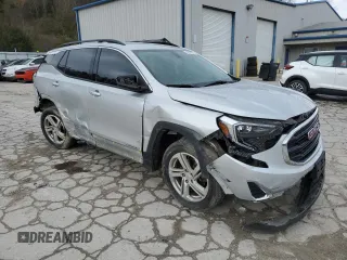 2019 GMC Terrain SLE with VIN 3GKALTEX8KL131271, listed as a Copart auction lot 83336344 with 100,468 mi miles and Salvage Title. Bid and sale history available at carsss.com. Image 4.