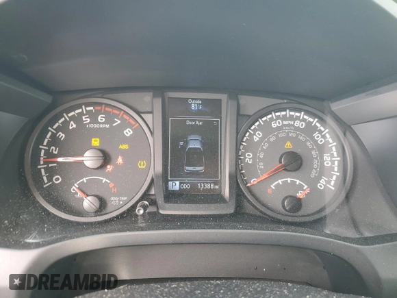 2023 Toyota Tacoma SR z VIN 3TYRX5GN4PT080447, wystawiony jako Copart lot #66465664 z przebiegiem 13 388 mil mil oraz Nie do naprawy • Non repairable. Historia ofert i sprzedaży dostępna na DreamBid. Obrazek 9.