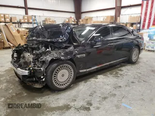 2020 Genesis G90 Premium with VIN KMTF34PA8LU081156, listed as a Copart auction lot 44808875 with 53,629 mi miles and Salvage Title. Bid and sale history available at carsss.com. Image 1.