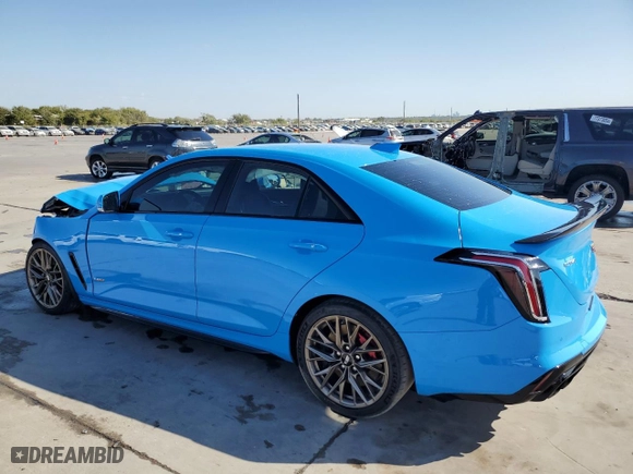 2022 Cadillac CT4-V Blackwing with VIN 1G6D65RP6N0460397, listed as a Copart auction lot 77489664 with NaN miles and Salvage Title. Bid and sale history available at carsss.com. Image 2.