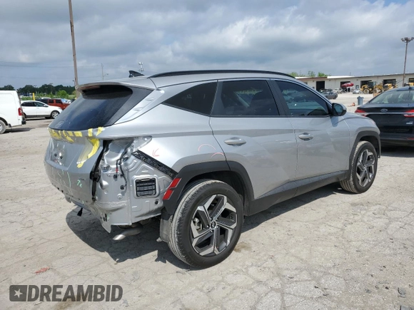 2023 Hyundai Tucson SEL with VIN 5NMJFCAE5PH287912, listed as a Copart auction lot 55416985 with 25,418 mi miles and Salvage title. Bid and sale history available at DreamBid. Image 3.