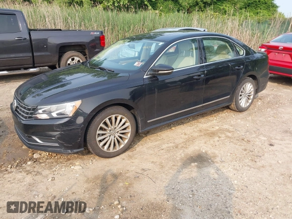 2017 Volkswagen Passat SE with VIN 1VWBT7A39HC032213, listed as a IAAI auction lot 42334358 with 99,277 mi miles and . Bid and sale history available at DreamBid. Image 2.