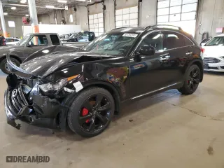 2016 Infiniti QX70 with VIN JN8CS1MW1GM752521, listed as a Copart auction lot 56139204 with 55,786 mi miles. Bid and sale history available at carsss.com. Image 1.