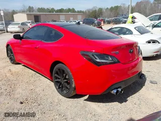 2013 Hyundai Genesis Coupe 2.0T R-Spec with VIN KMHHT6KD5DU097915, listed as a IAAI auction lot 41813059 with 150,393 mi miles. Bid and sale history available at carsss.com. Image 3.