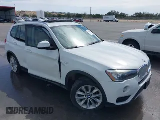 2017 BMW X3 sDrive28i with VIN 5UXWZ7C30H0V94646, listed as a IAAI auction lot 41726172 with 97,059 mi miles. Bid and sale history available at carsss.com. Image 1.
