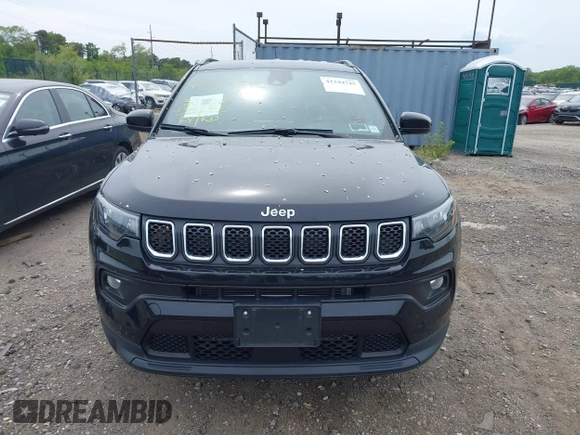2023 Jeep Compass Latitude Lux with VIN 3C4NJDFN7PT528791, listed as a IAAI auction lot 42344745 with 30,066 mi miles and . Bid and sale history available at DreamBid. Image 12.
