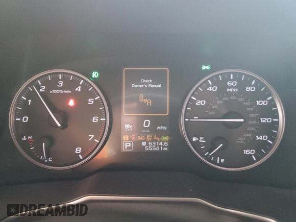 2021 Subaru Outback Touring with VIN 4S4BTAPC7M3117192, listed as a Copart auction lot 58493835 with 55,541 mi miles and Non repairable. Bid and sale history available at DreamBid. Image 9.