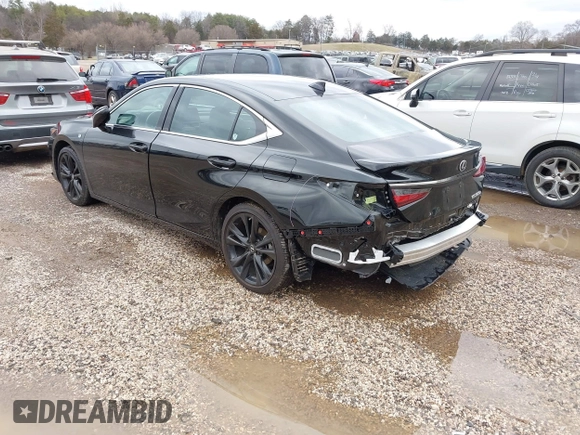 2024 Lexus ES 300h with VIN 58ABA1C1XRU037552, listed as a IAAI auction lot 41740338 with 21,655 mi miles and . Bid and sale history available at DreamBid. Image 3.
