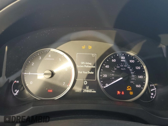 2022 Lexus IS with VIN JTHDA1D25N5118652, listed as a Copart auction lot 86983604 with 29,860 mi miles and Salvage Title. Bid and sale history available at carsss.com. Image 9.