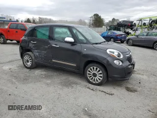 2015 FIAT 500L Lounge with VIN ZFBCFACH4FZ033464, listed as a Copart auction lot 53490295 with 169,288 mi miles and Salvage Title. Bid and sale history available at DreamBid. Image 4.