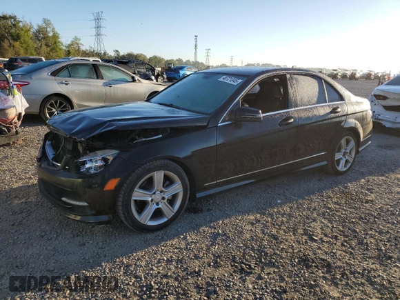 2011 Mercedes-Benz C with VIN WDDGF5EB8BA520485, listed as a Copart auction lot 48721045 with 167,179 mi miles and Salvage Title. Bid and sale history available at carsss.com. Image 1.