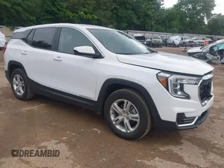 2024 GMC Terrain SLE with VIN 3GKALMEG6RL338371, listed as a IAAI auction lot 42111146 with 23,174 mi miles. Bid and sale history available at carsss.com. Image 1.