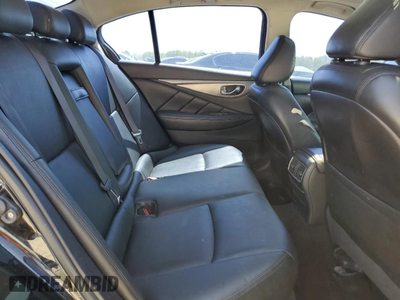 2014 Infiniti Q50 with VIN JN1BV7AP4EM687999, listed as a Copart auction lot 52318195 with 155,516 mi miles and Salvage title. Bid and sale history available at DreamBid. Image 10.