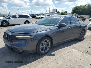 2023 Honda Accord EX-L с VIN 1HGCY2F60PA005542, выставлен на аукционе Copart как лот 62561265 с пробегом 48 591 миль миль и Списание • Salvage title. История ставок и продаж доступна на DreamBid. Изображение 1.