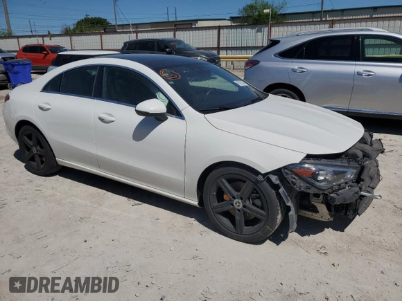 2020 Mercedes-Benz CLA 250 with VIN WDD5J4HBXLN034377, listed as a Copart auction lot 49379054 with 61,673 mi miles and . Bid and sale history available at DreamBid. Image 4.