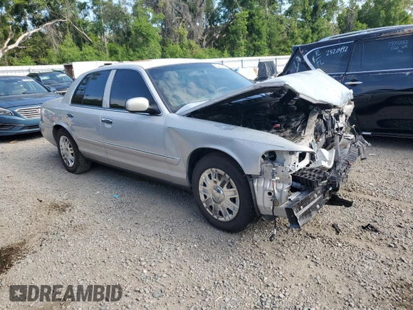 2008 Mercury Grand Marquis GS with VIN 2MEFM74V88X660411, listed as a Copart auction lot 53467695 with Not Provided miles and Salvage Title. Bid and sale history available at DreamBid. Image 4.