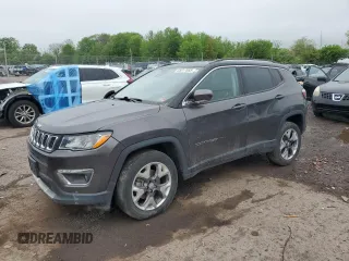 2021 Jeep Compass Limited z VIN 3C4NJDCB8MT604489, wystawiony jako Copart lot #55817885 z przebiegiem 49 357 mil mil oraz Czysty tytuł • Clean title. Historia ofert i sprzedaży dostępna na DreamBid. Obrazek 1.