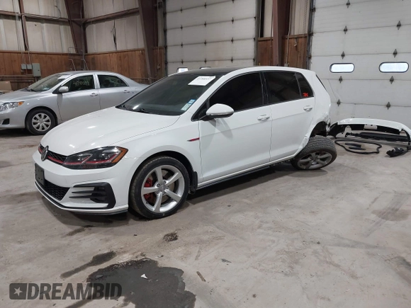 2020 Volkswagen Golf GTI S with VIN 3VW6T7AU9LM016269, listed as a IAAI auction lot 41768537 with 54,217 mi miles. Bid and sale history available at carsss.com. Image 2.