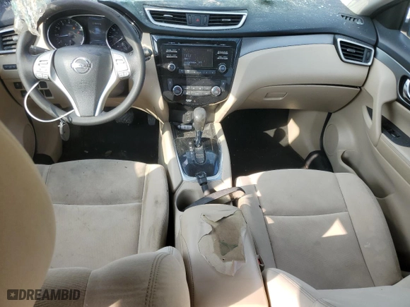 2016 Nissan Rogue SV with VIN KNMAT2MT9GP627583, listed as a Copart auction lot 75944654 with 236867 miles and Salvage Title. Bid and sale history available at carsss.com. Image 8.