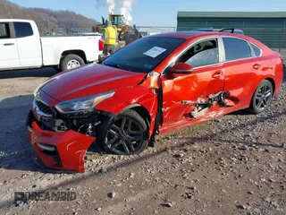 2019 Kia Forte EX with VIN 3KPF54AD7KE070948, listed as a IAAI auction lot 41982763 with 104,915 mi miles. Bid and sale history available at carsss.com. Image 2.