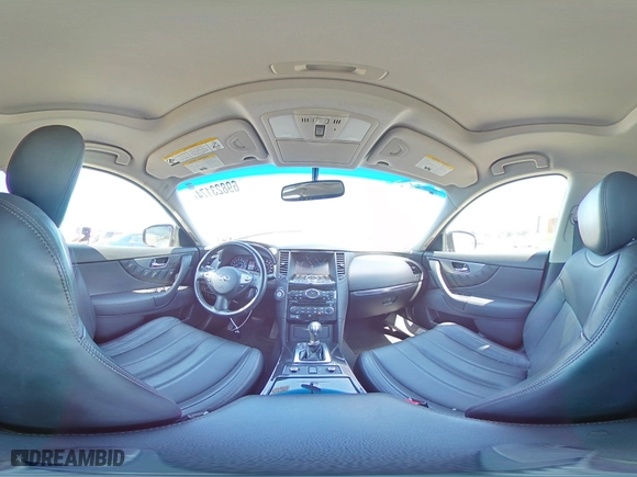 2017 Infiniti QX70 with VIN JN8CS1MW9HM416391, listed as a Copart auction lot 69823174 with 35,846 mi miles and Salvage Title. Bid and sale history available at carsss.com. Image 14.