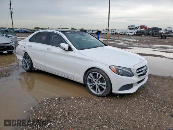 2016 Mercedes-Benz C 300 with VIN 55SWF4JB1GU154078, listed as a Copart auction lot 60606455 with 99,455 mi miles and Salvage title. Bid and sale history available at DreamBid. Image 4.