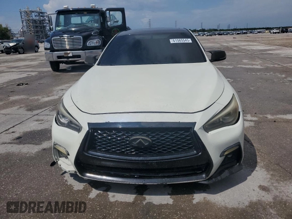 2014 Infiniti Q50 with VIN JN1BV7AP9EM683494, listed as a Copart auction lot 61565545 with Not provided miles and Salvage title. Bid and sale history available at DreamBid. Image 5.