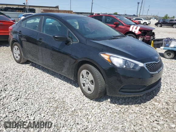 2016 Kia Forte LX with VIN KNAFK4A67G5574488, listed as a Copart auction lot 53993965 with 0 mi miles and Salvage Title. Bid and sale history available at carsss.com. Image 4.