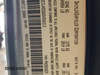 2005 Chrysler 300 with VIN 2C3JA53G65H556313, listed as a Copart auction lot 51839305 with 124,358 mi miles and Salvage Title. Bid and sale history available at carsss.com. Image 12.