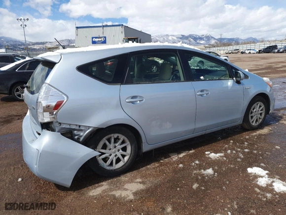 2012 Toyota Prius v Two with VIN JTDZN3EU8C3176853, listed as a Copart auction lot 49718575 with 118,381 mi miles and Salvage Title. Bid and sale history available at carsss.com. Image 3.