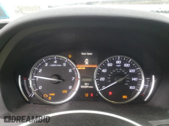 2019 Acura MDX with VIN 5J8YD4H39KL026614, listed as a Copart auction lot 42125985 with 56,809 mi miles and Salvage Title. Bid and sale history available at carsss.com. Image 9.