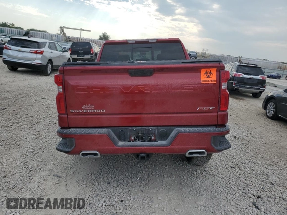 2024 Chevrolet Silverado 1500 RST with VIN 1GCUDEE86RZ138927, listed as a Copart auction lot 65021614 with 0 mi miles and Salvage Title. Bid and sale history available at carsss.com. Image 6.