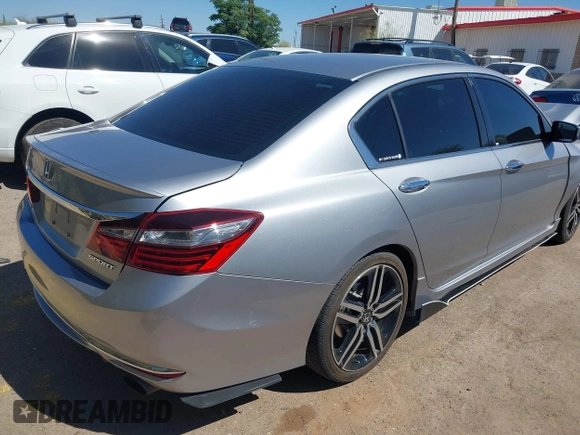 2016 Honda Accord Sport z VIN 1HGCR2F55GA104359, wystawiony jako IAAI lot #42153846 z przebiegiem 116 961 mil mil oraz . Historia ofert i sprzedaży dostępna na DreamBid. Obrazek 4.