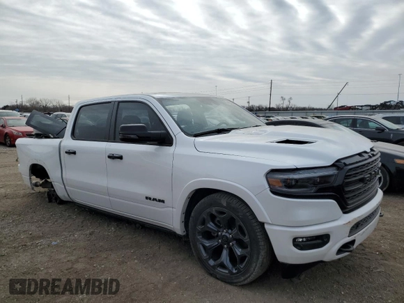 2024 Ram 1500 Limited with VIN 1C6SRFHT9RN102954, listed as a Copart auction lot 44521625 with 13,150 mi miles and Salvage title. Bid and sale history available at DreamBid. Image 4.