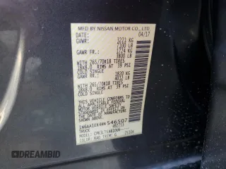 2017 Nissan Titan SV with VIN 1N6AA1EK4HN546507, listed as a Copart auction lot 88555005 with 92,276 mi miles and Salvage title. Bid and sale history available at DreamBid. Image 12.