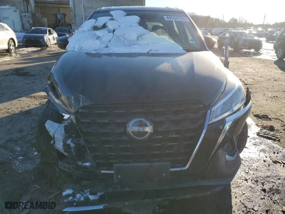 2022 Nissan Kicks S with VIN 3N1CP5BV9NL501223, listed as a Copart auction lot 88530795 with 58,031 mi miles and Salvage Title. Bid and sale history available at carsss.com. Image 5.