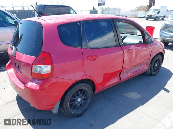 2008 Honda Fit with VIN JHMGD384X8S058806, listed as a IAAI auction lot 42003885 with 216,612 mi miles. Bid and sale history available at carsss.com. Image 4.