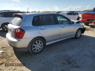 2006 Kia Spectra with VIN KNAFE161965323828, listed as a Copart auction lot 69583934 with 152,000 mi miles and Salvage Title. Bid and sale history available at carsss.com. Image 3.