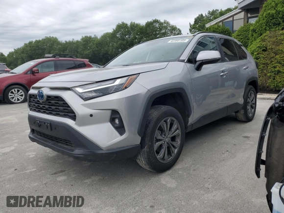 2022 Toyota RAV4 Hybrid XLE Premium with VIN 2T3B6RFV5NW034498, listed as a Copart auction lot 62395105 with 10,590 mi miles and Clean title. Bid and sale history available at DreamBid. Image 1.