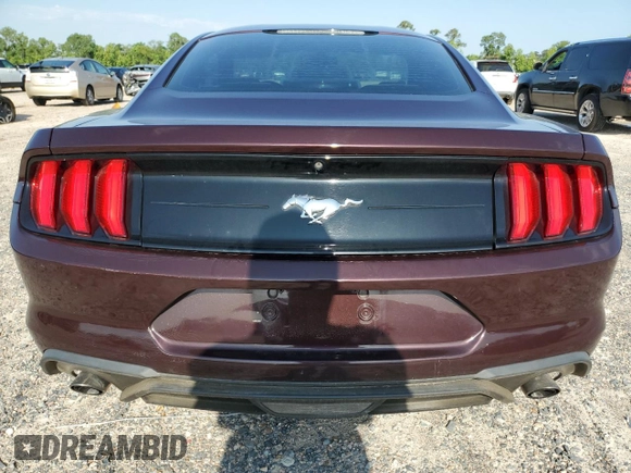 2018 Ford Mustang EcoBoost with VIN 1FA6P8TH2J5146321, listed as a Copart auction lot 55705985 with 72,365 mi miles and Salvage title. Bid and sale history available at DreamBid. Image 6.