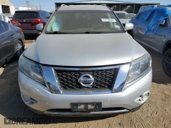 2016 Nissan Pathfinder S with VIN 5N1AR2MM5GC636985, listed as a Copart auction lot 74750644 with 124,108 mi miles and Salvage Title. Bid and sale history available at carsss.com. Image 5.