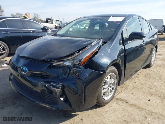 2022 Toyota Prius L Eco with VIN JTDKAMFUXN3163364, listed as a IAAI auction lot 41593914 with 43,948 mi miles. Bid and sale history available at carsss.com. Image 17.