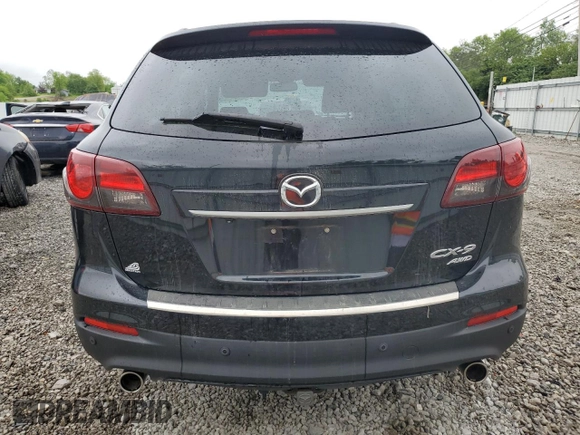 2014 Mazda CX-9 Grand Touring with VIN JM3TB3DA5E0432058, listed as a Copart auction lot 56766625 with 128,405 mi miles and Clean Title. Bid and sale history available at DreamBid. Image 6.
