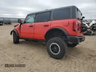 2023 Ford Bronco with VIN 1FMEE5DH5PLB84151, listed as a Copart auction lot 45160185 with 20,958 mi miles and Salvage Title. Bid and sale history available at DreamBid. Image 2.