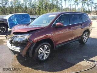 2018 Honda Pilot EX-L with VIN 5FNYF5H53JB021104, listed as a Copart auction lot 46121435 with 51,255 mi miles and Salvage Title. Bid and sale history available at carsss.com. Image 1.