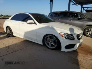 2017 Mercedes-Benz C 300 with VIN 55SWF4JB6HU223073, listed as a Copart auction lot 62393865 with 95,400 mi miles and Salvage title. Bid and sale history available at DreamBid. Image 4.