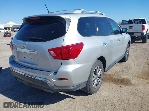 2018 Nissan Pathfinder SV with VIN 5N1DR2MN4JC607605, listed as a IAAI auction lot 41691163 with 99,069 mi miles. Bid and sale history available at carsss.com. Image 4.