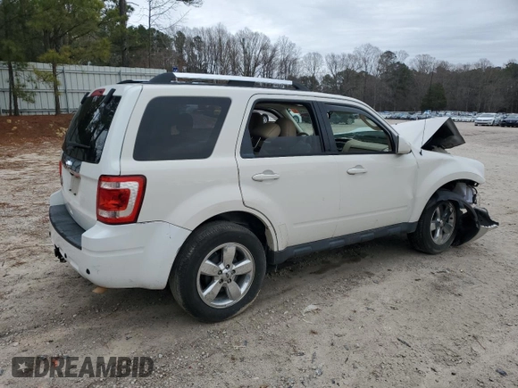 2012 Ford Escape Limited with VIN 1FMCU0EG0CKB62982, listed as a Copart auction lot 44319185 with Not Provided miles and Salvage Title. Bid and sale history available at carsss.com. Image 3.