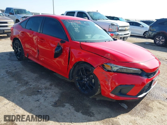 2024 Honda Civic Sport with VIN 2HGFE2F59RH542928, listed as a IAAI auction lot 41972106 with 11,269 mi miles and . Bid and sale history available at DreamBid. Image 1.