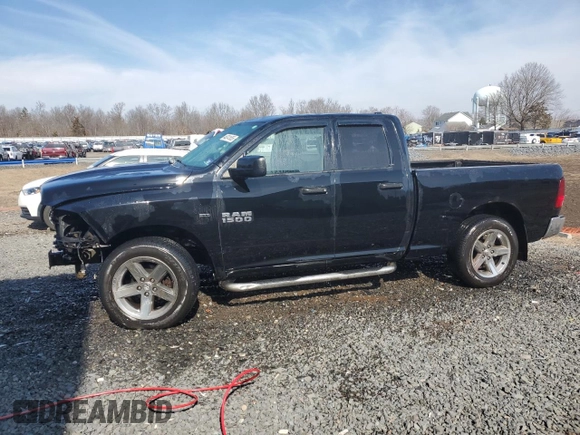 2014 Ram 1500 Tradesman with VIN 1C6RR7FTXES445128, listed as a Copart auction lot 46241655 with 169,301 mi miles and Salvage Title. Bid and sale history available at carsss.com. Image 1.